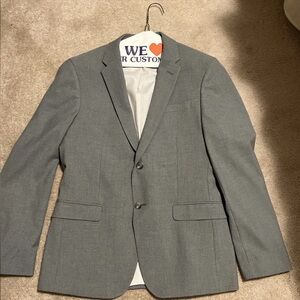 Egara 30 Dark Gray Skinny Fit Mens Jacket And Pants Suit